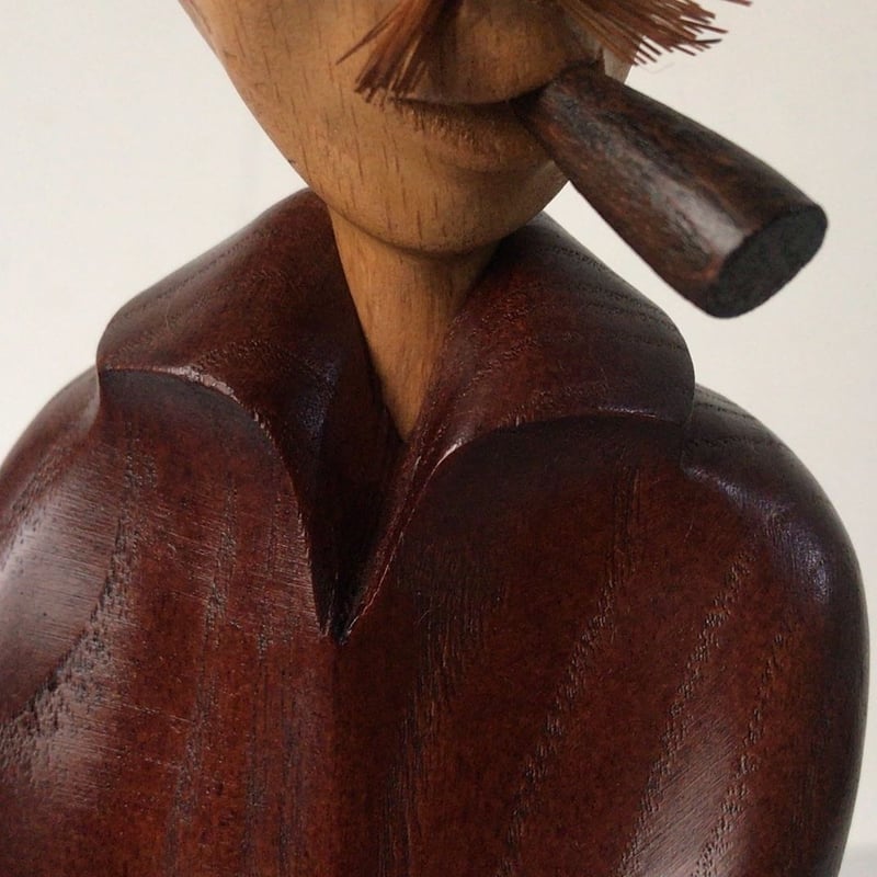 大きな取引 ロメール社 アンティーク木彫り人形 1970年イタリア製 