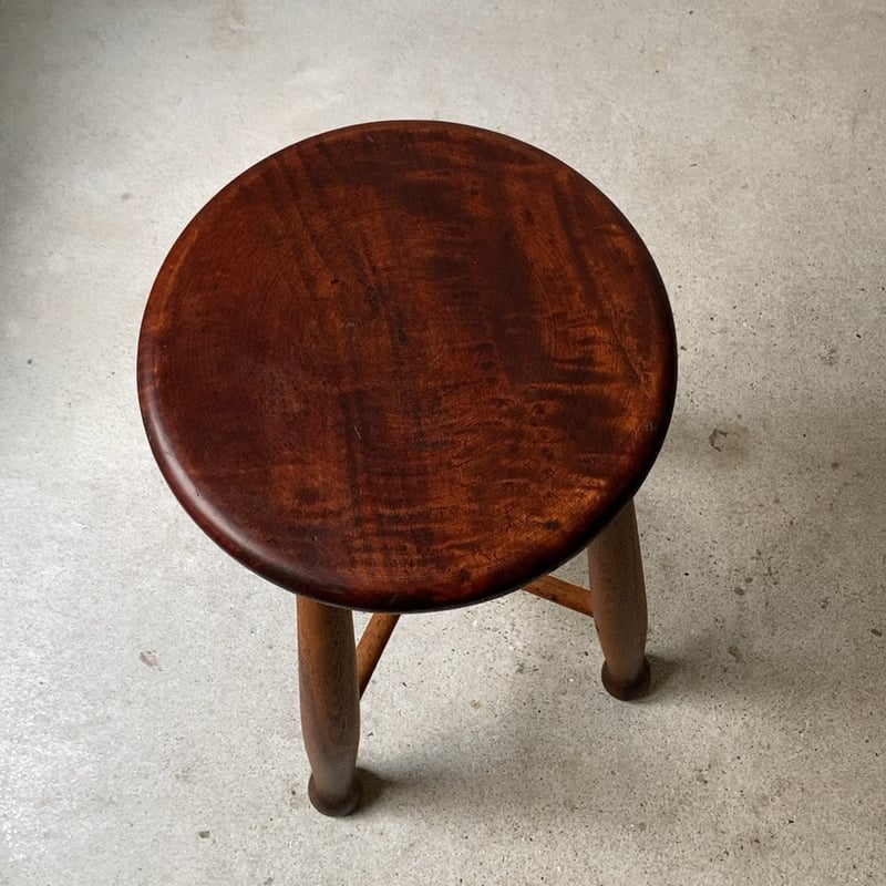 アンティークスツール こげ茶木目 レトロ 楽天市場】小さい木の椅子 アンティーク チェア 椅子 イス