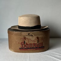 SuperOrionHat   SPECIALLY MADE FOR HANKYU DEPARTMENT STORE  阪急百貨店別注品 戦前阪急BOX付き ヴィンテージパナマハット実寸頭周約56cm