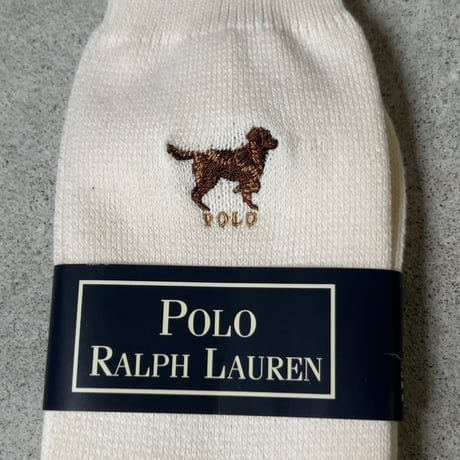 POLO RALPH LAUREN ポロラルフローレン ペイズリー柄ネクタイとドッグ刺繍靴下のセット  中古美品&未使用品