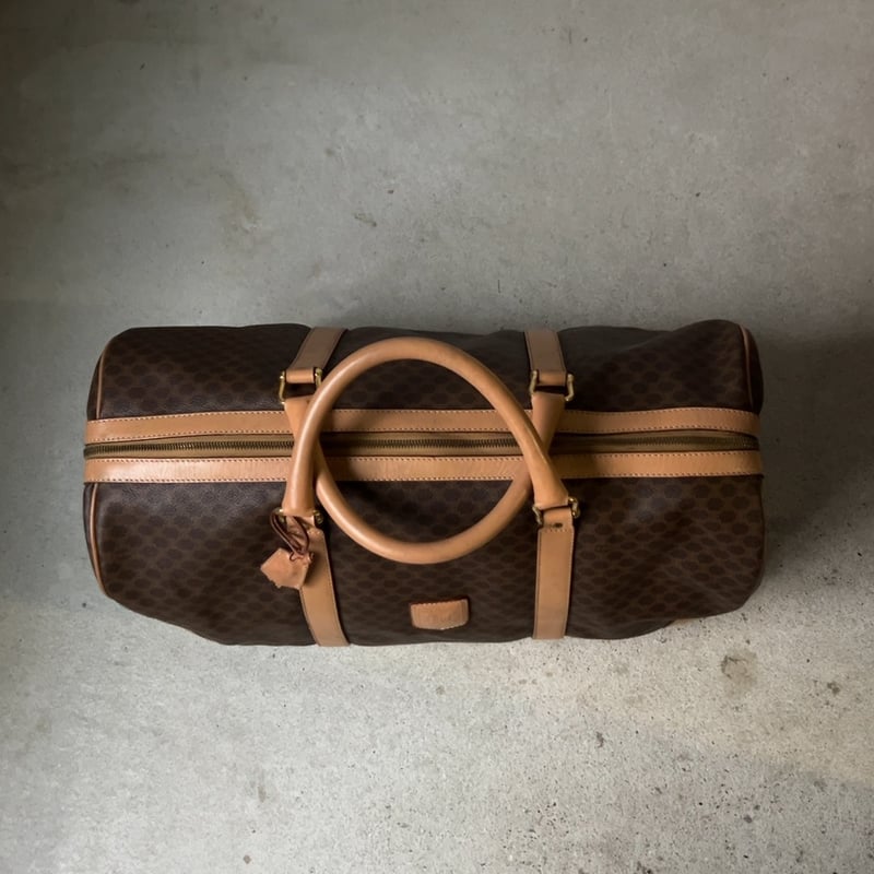 CELINE オールドセリーヌ トリオンフ(マカダム) 総柄 ボストンバッグ