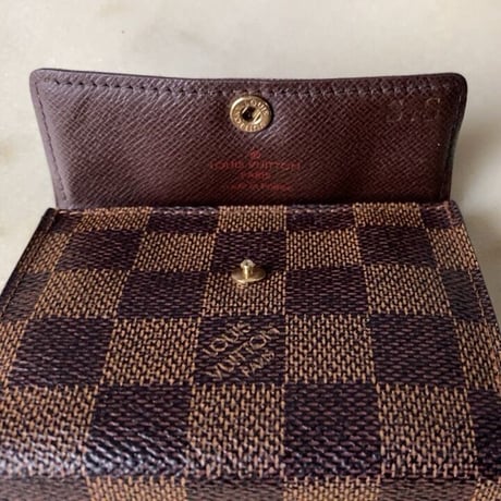 LOUIS VUITTON ルイヴィトン ダミエ ラドロー N62925 コンパクトウォレット ハーフフラップ付コインケース 小銭入れ カードケース 2つ折りミニ財布 中古品