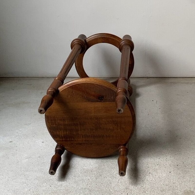 木製ダークブラウン傘立て ハンドル付き 木製無垢傘立て ブナ材木工品 木の傘立て リードレッグ アンブレラ