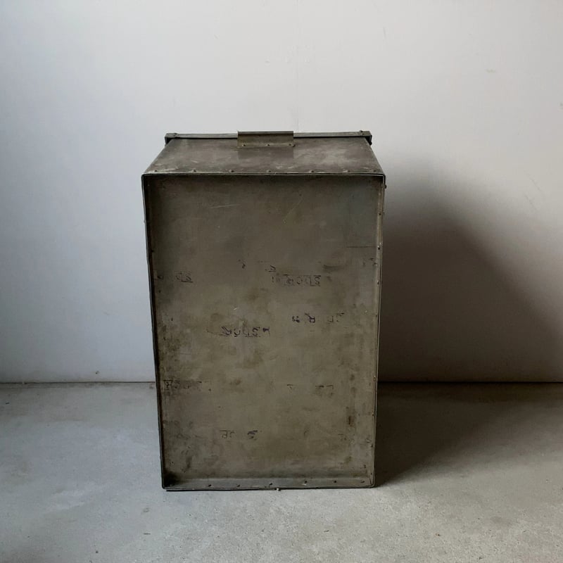 ヴィンテージ アルミ 蓋付 ストレージ 収納箱 ボックス アンティーク