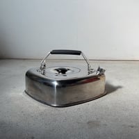 杉山金属 薄型キューブケトル1.6L  ステンレス製 スクエアケトル スタッキング可能 キャンプ アウトドア ユーズドキッチンツール 良品