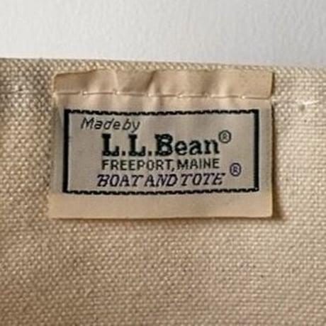 LLBean (オールド エルエルビーン) 80sミディアム トート ボートアンドトートキャンバス  レッド/キナリ  ヴィンテージ トートバッグ 鞄  made in usa
