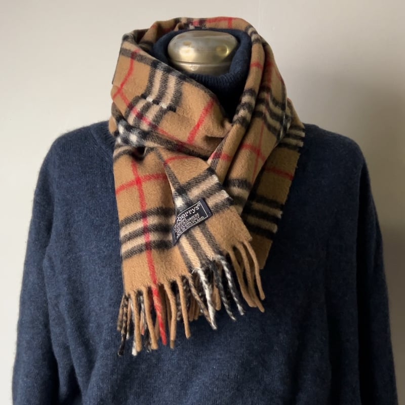 BURBERRYS バーバリーズ cashmere100% カシミヤ マフラー ベージュノバ