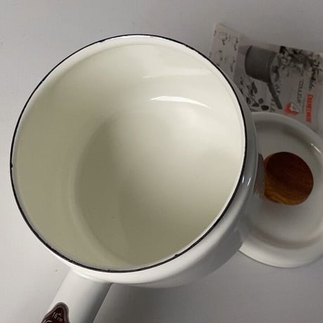 Noritake Couleur  オールドノリタケ ホーロー 片手鍋16cm 両手鍋18cm クルールシリーズ  琺瑯/木製無垢材 ヴィンテージ デッドストック