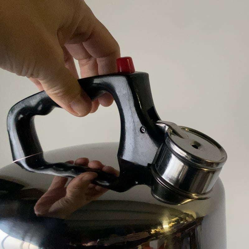 ホイッスル ステンレス ポストモダン 80年代 デッドストック ケトル アカオ(フジノス 2L ホイッスルケットル ステンレス フジノス 調理器具