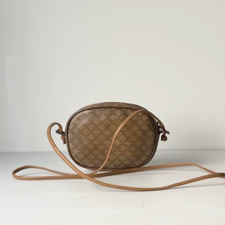 H様おまとめ品 CELINE オールドセリーヌ トリオンフ(マカダム) 総柄  ラウンドファスナーポシェット ミニバッグ ヴィンテージセリーヌ 中古良品