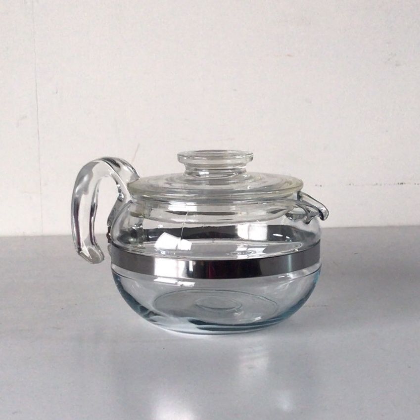 ヴィンテージ オールドパイレックス　ガラス　ポット PYREX パイレックス オールドパイレックス 耐熱ガラス