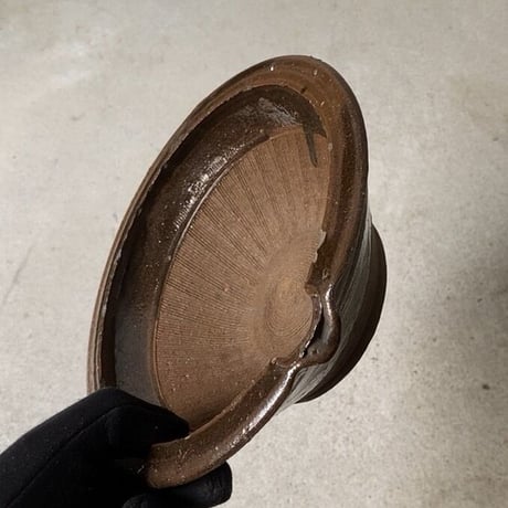 古い 片口すり鉢  幅約17cm 小さめ摺鉢 古民具 古民藝 古手 骨董 ヴィンテージキッチンツール 実用品