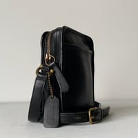 COACH オールドコーチ レザー ミニショルダーバッグ No.J6M-9973  グローブレザー ブラック 真鍮金具 ヴィンテージバッグ made in USA