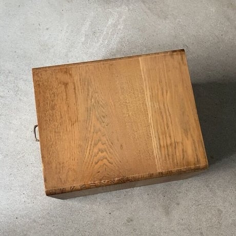 木製無垢 3杯小引き出し シンプルデザイン 真鍮摘み 白木組木 古い引き出し ヴィンテージ小物入れ 美木目 良品