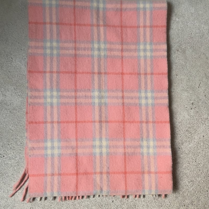 美品 バーバリー ロンドン マフラー ラムウール100% LAMBSWOOL BURBERRY LONDON バーバリーロンドン LAMBSWOOL 100% ラムウール