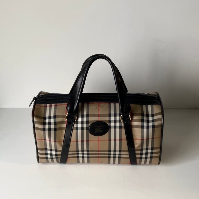 Burberrys バーバリーズ ミニボストンバッグ レザーハンドル ノバ