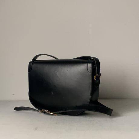 Christian Dior クリスチャン ディオール　ヴィンテージディオール レザーショルダーバッグ CDエンブレム ゴールド金具 保存袋 箱付き