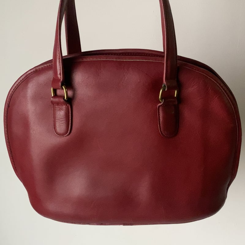 COACH 80s オールドコーチ レザーハンドバッグ 半円型 COACH 80s オールドコーチ レザーハンドバッグ 半円型