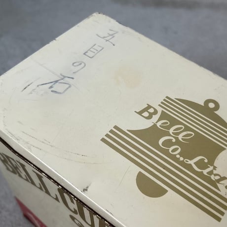 1970s Vintage  ベル食品 BELL CURRY RUEX GOLD （ベルカレールウ・ゴールド）縦型ブリキ缶 業務用カレー 蓋付ボックス 道具箱 良品