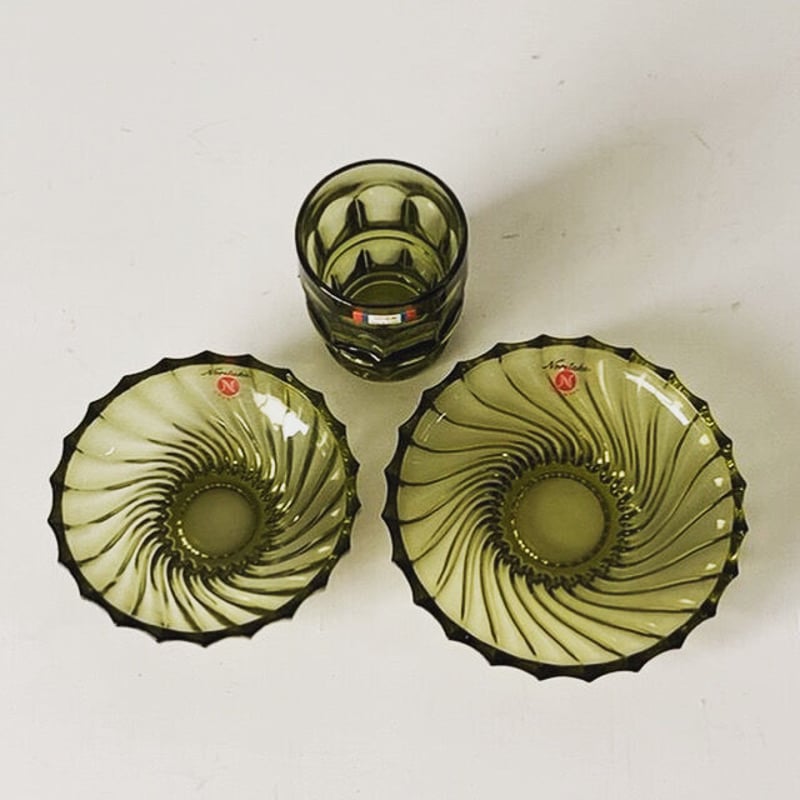 Noritake ノリタケ オールドノリタケ ヤングカラー ガラス器(グラスと