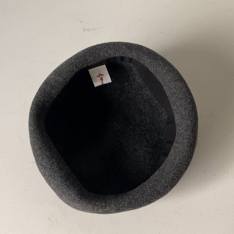 french bull フレンチブル  ベレー帽 フェルト グレー size free 中古美品