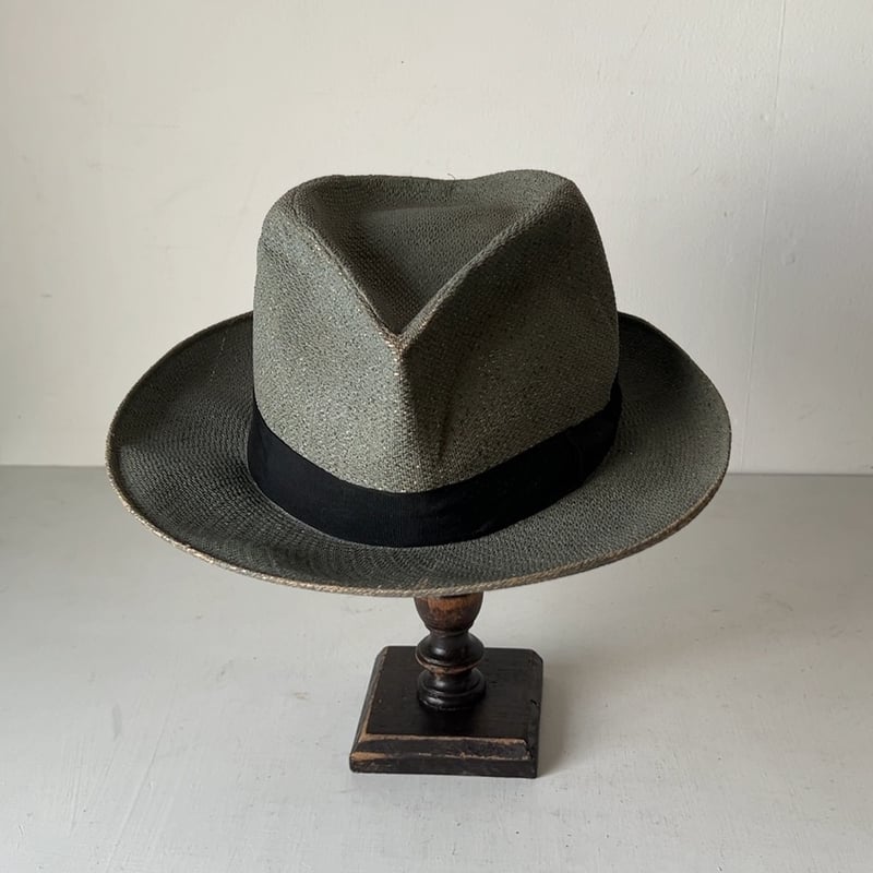 Genuine Panama HAT ヴィンテージ　パナマハット 7 57 Colombia panamahat ヴィンテージ パナマハット ユニセックス 頭周約