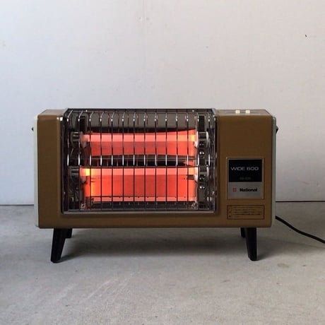 National  ナショナル  クラシック電気ストーブ  WIDE600  DS-32N  ヴィンテージ家電  コヨーテ・ミリタリーカーキ  中古極美品
