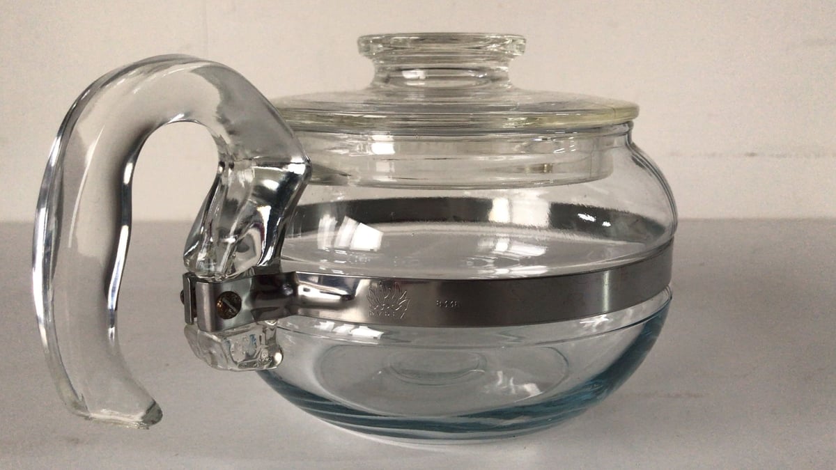 ヴィンテージ オールドパイレックス　ガラス　ポット アメリカ ヴィンテージ Pyrex(オールドパイレックス) FLAMEWARE