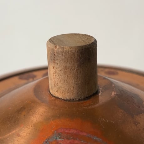 GLINTCOPPER グリントカッパー ヴィンテージ純銅ケトル 2.0L 木製無垢ハンドル+摘み  銅やかん  シミ有凹み無し 中古品
