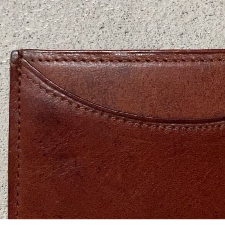 POLO RALPH LAUREN ポロ ラルフローレン レザーパスケース カードケース 名刺入れ ブラウン USED