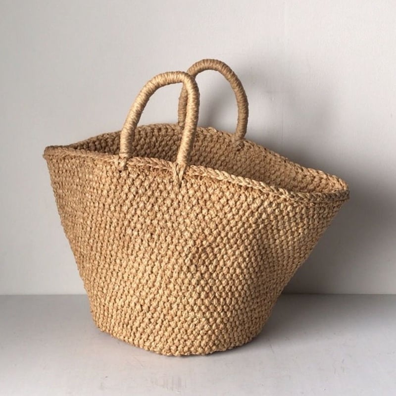 ソレイアード　天然素材　カゴバッグ　籠　検）ラフィアモモナチュラル ソレイアード 天然素材 カゴバッグ 籠 検）ラフィアモモ
