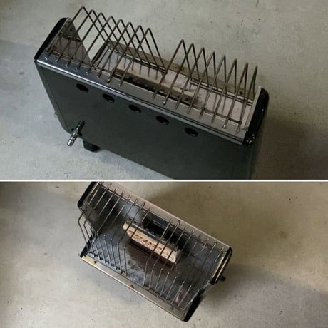 大阪ガス ヴィンテージ ガスストーブ 鉄製 黒塗装  動作未確認 美品