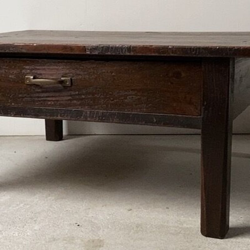 1070 ヴィンテージ　杉の文机　ローテーブル　引き出し　古家具　古道具　レトロ 1070 ヴィンテージ 杉の文机 ローテーブル 引き出し 古家具 古道具