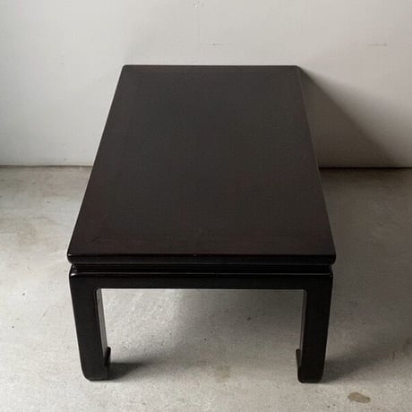 唐木紫檀材の小さな座卓  幅約79cm 直線のシンプルデザイン  アンティークローテーブル  古家具  極小古材御膳  良品