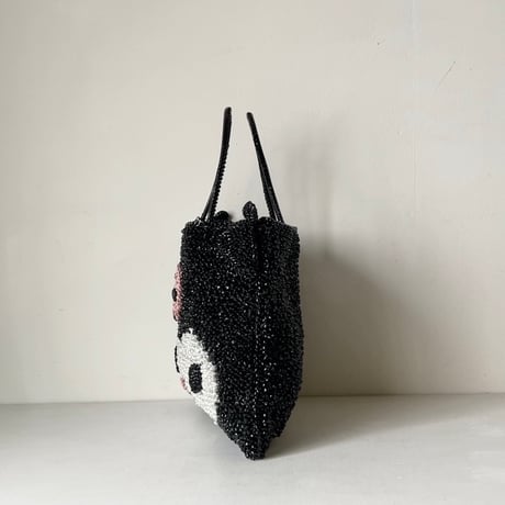 ANTEPRIMA アンテプリマ「クロミ」のワイヤーバッグ  スクエア ラージ  エナメルブラック 保存袋 インボイスあり  中古極美品(未使用品レベル)
