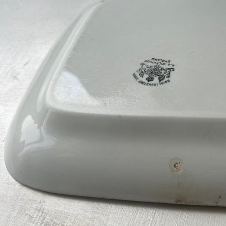 AJ Wilkinson's pottery factory  AJウィルキンソン陶器  1900年前後 イギリスアンティーク ロイヤル・アイアンストーン・チャイナ  レクタングルプレート