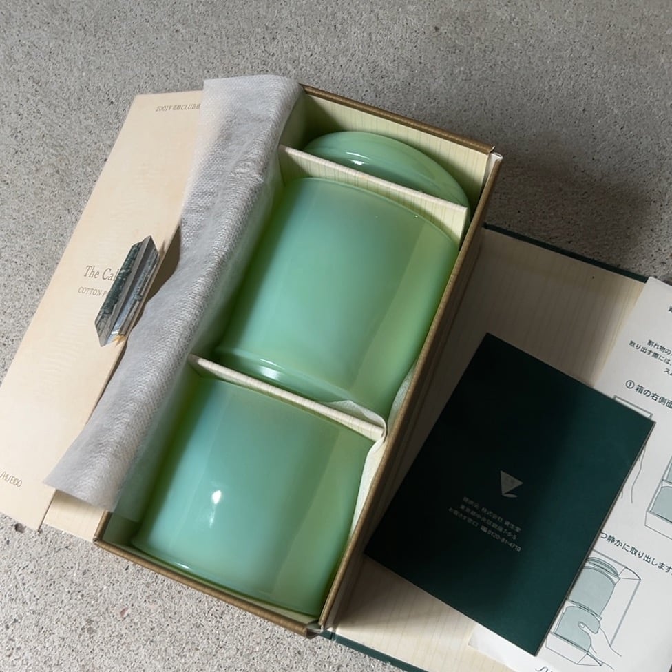 SHISEIDO 資生堂 花椿会 2001年 花椿クラブ記念品 コットンポットキャ