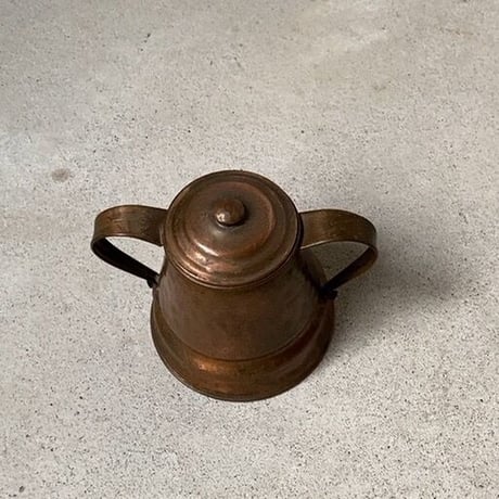 GREGORIAN COPPER社 グレゴリアン コッパー  シュガーポット  アメリカ製 ヴィンテージ 銅製品 蓋付き容器  良品 made in USA