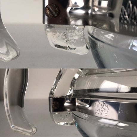 PYREX パイレックス  オールドパイレックス  耐熱ガラス ティーポット 8336-H  7756-C  フレームウェア  美品  made in USA
