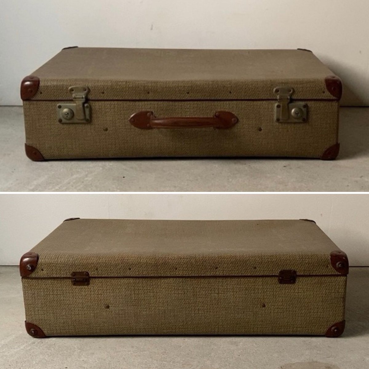 トランク インテリア オブジェ アンティーク W99×D56×H33cm HD27