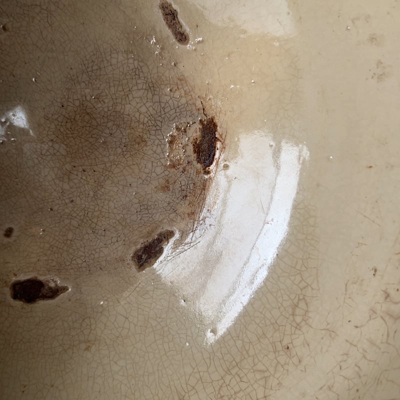 古いこね鉢 最大幅35cm めだか鉢 昭和期 民藝甕 瓶 金魚鉢 睡蓮鉢