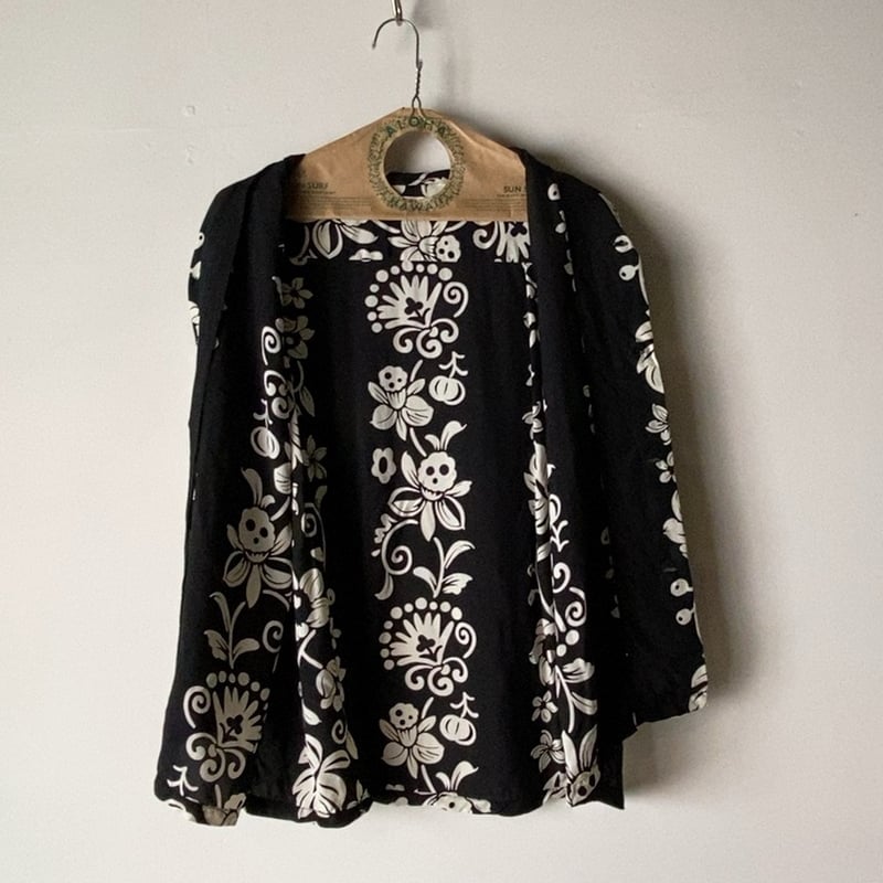 新品 サンサーフ XL 長袖 アロハシャツ ハワイアンスカルボーダー SUN SURF サンサーフ アロハシャツ HAWAIIAN SKULL BORDER