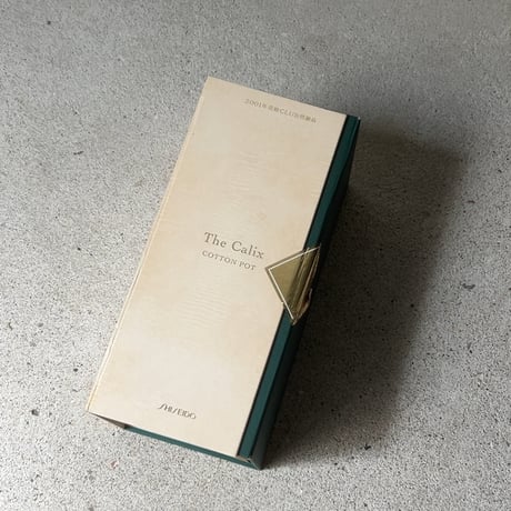 SHISEIDO  資生堂 花椿会 2001年 花椿クラブ記念品 コットンポットキャリックス ヴィンテージアイテム 古道具