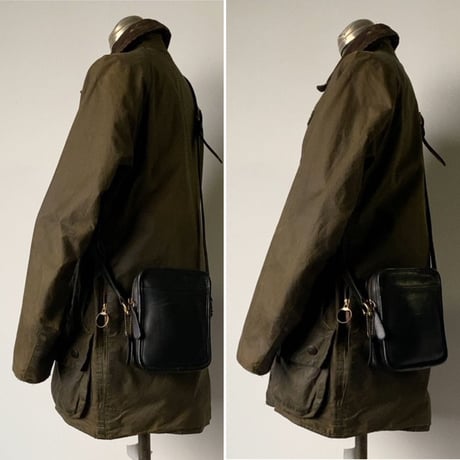 COACH オールドコーチ レザー ミニショルダーバッグ No.J6M-9973  グローブレザー ブラック 真鍮金具 ヴィンテージバッグ made in USA