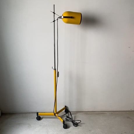 SWAN DENKI スワン電器  ヴィンテージ フロアライト フロアスタンド  間接照明 照明器具  イエロー/ブラック  ジャパンヴィンテージ 珍品 完品
