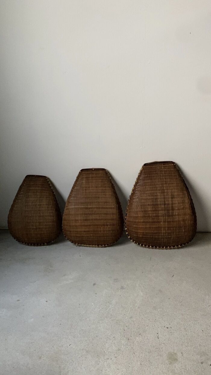 箕 片口ざる 竹かご かご 竹籠 古民具 農作業 畑 竹編み 古道具 レトロ original