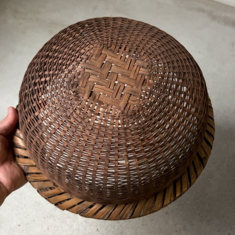 フィリピン イフガオ族 竹製バスケット かご 民藝 民芸 古道具 ビンテージ フィリピン イフガオ族 竹製バスケット かご 民藝 民芸 古道具