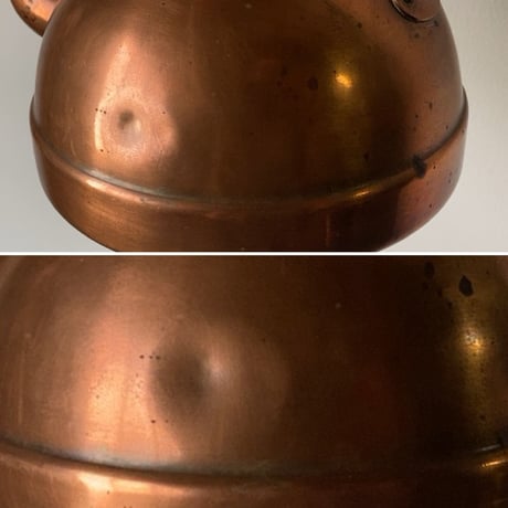 TAGUS ターガス社製  コッパーケトル 約1.3L小さめサイズ  ヴィンテージ 純銅ケトル 銅やかん ポルトガル製 made in p