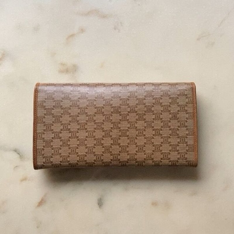 CELINE オールドセリーヌ マカダム Wレターフラップ ロング CELINE オールドセリーヌ マカダム Wレターフラップ ロング