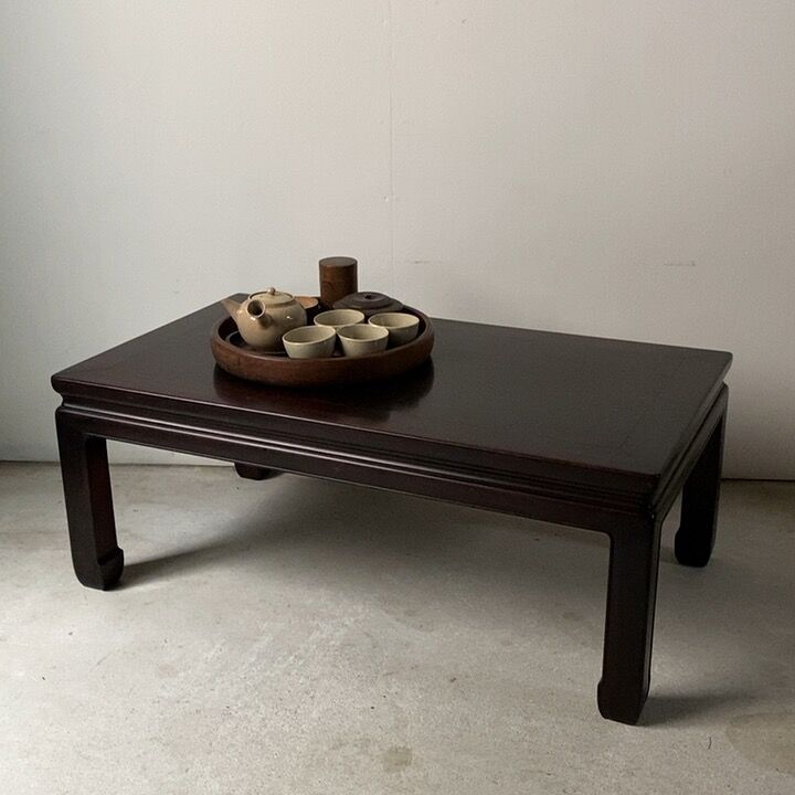 「L133」伝統工芸 紫檀 座卓 木製 唐木 ローテーブル original
